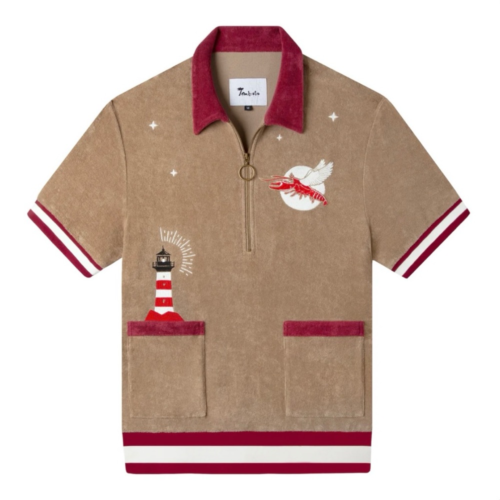 ❇️ Tombolo ‘Shell or High Water’ Cabana shirt *NEW* ❇️